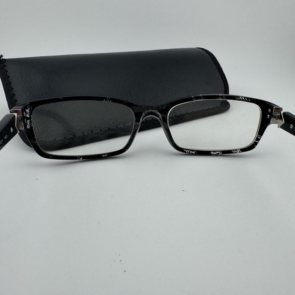 Prada VPR 07N Black Rectangular Glasses with Case Frames Only‎ - Picture 6 of 12